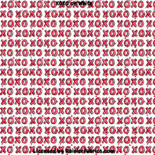 Load image into Gallery viewer, XOXO with color options- 2-5 day turnaround - Order by 1/2 yard; Description of bases below