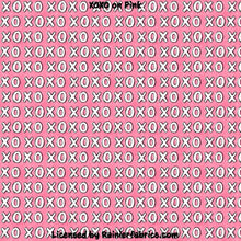 Load image into Gallery viewer, XOXO with color options- 2-5 day turnaround - Order by 1/2 yard; Description of bases below