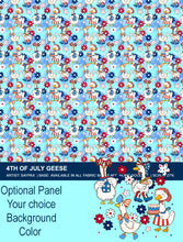 Load image into Gallery viewer, 4th of July Geese by Say Pax Creations (please order by 1/2 yard)
