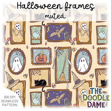 Load image into Gallery viewer, Halloween frames by the Doodle Dame - 2 variations! - please order by 1/2 yard (Copy)

