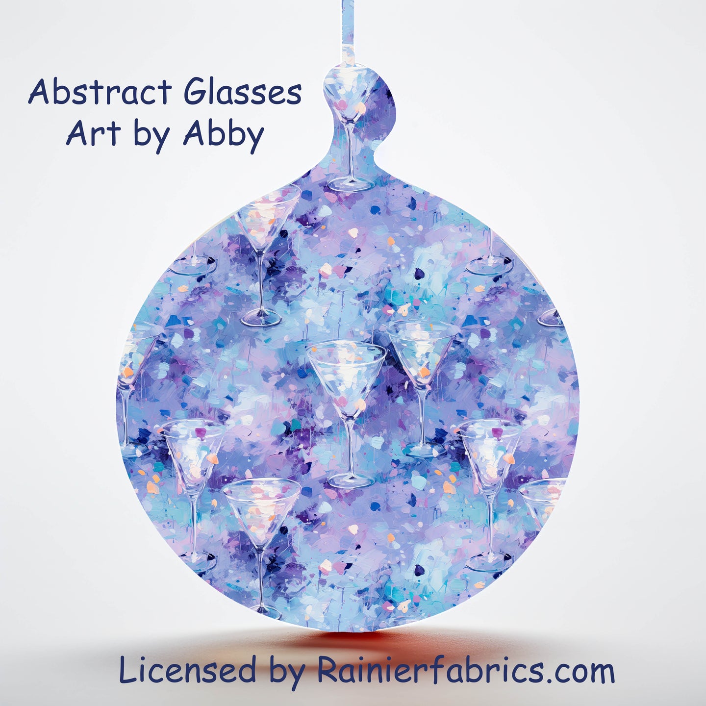 Abstract Wine Glasses by Abby