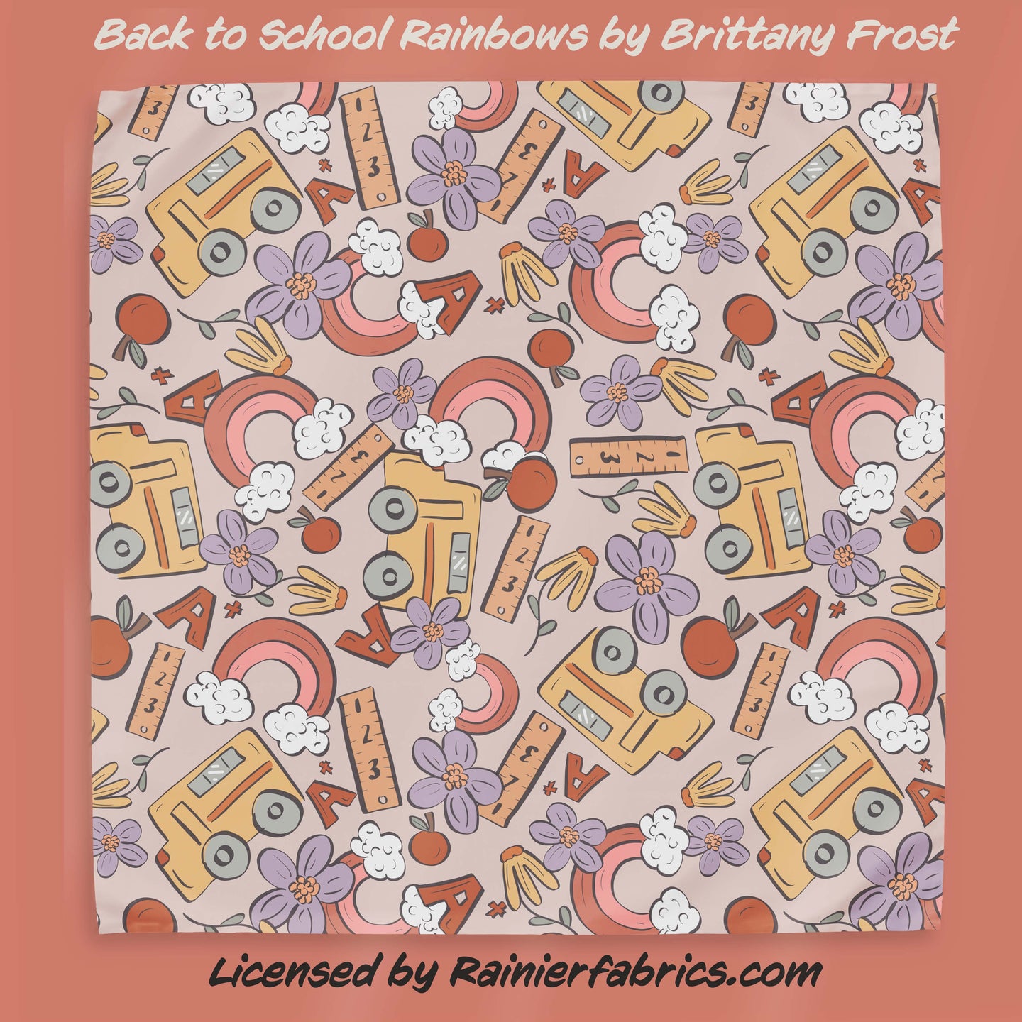 Back to School Rainbows by Brittany Frost - TAT 2-5 Business Days - Order in 1/2 yard increments