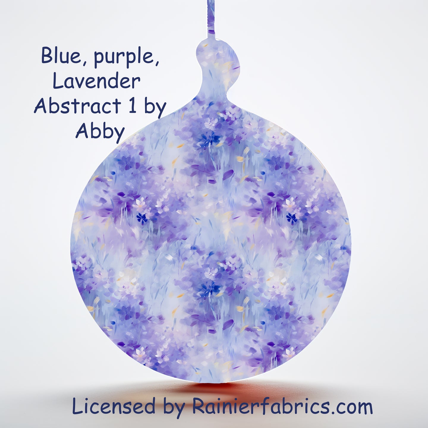 Purple, Blue, Lavender Abstract 1 and 2 by Abby