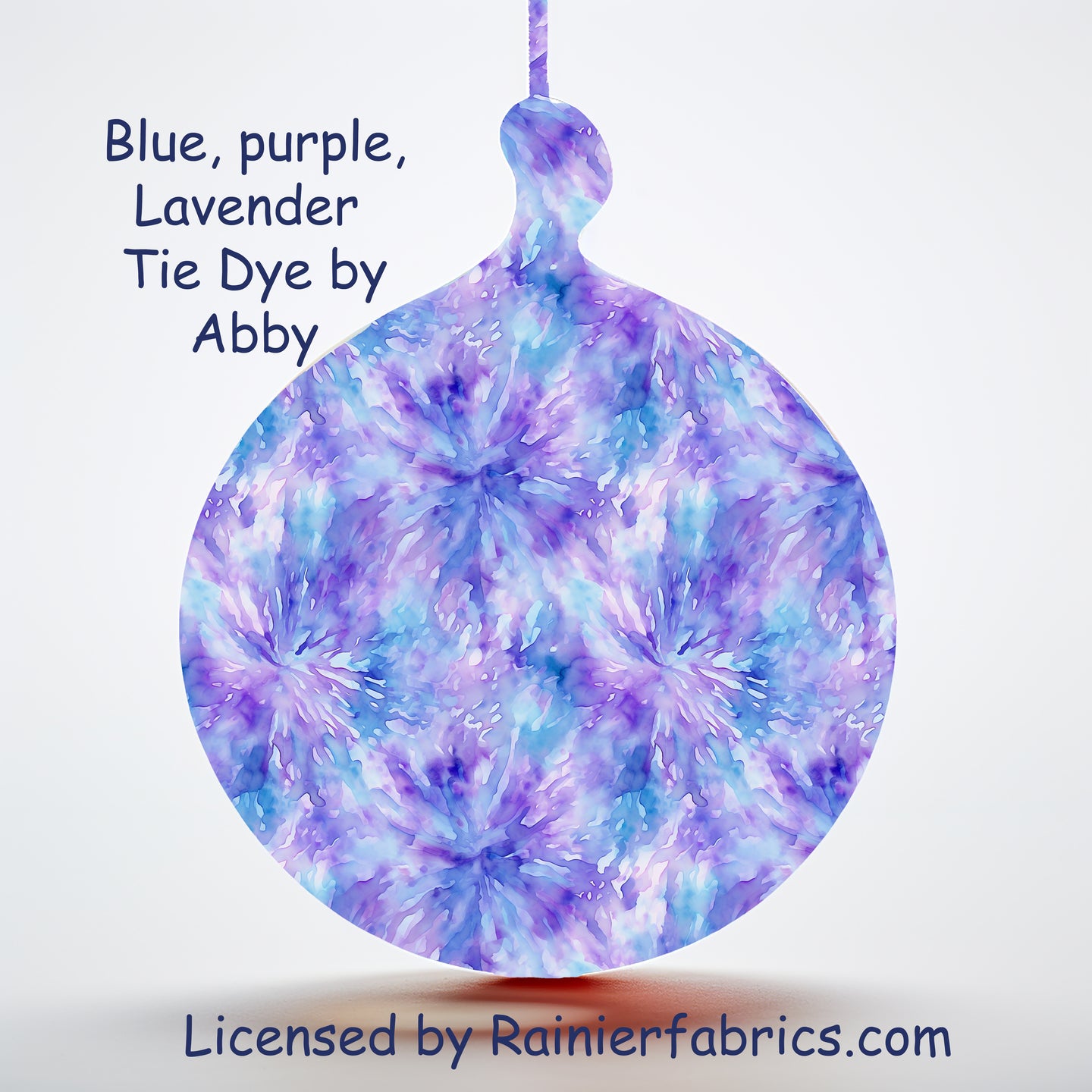 Purple, Blue, Lavender Abstract Tie Dye by Abby