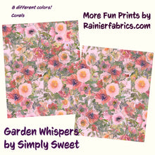 Load image into Gallery viewer, Garden Whispers by Simply Sweet - 8 Color Variations - Please order by 1/2 Yard
