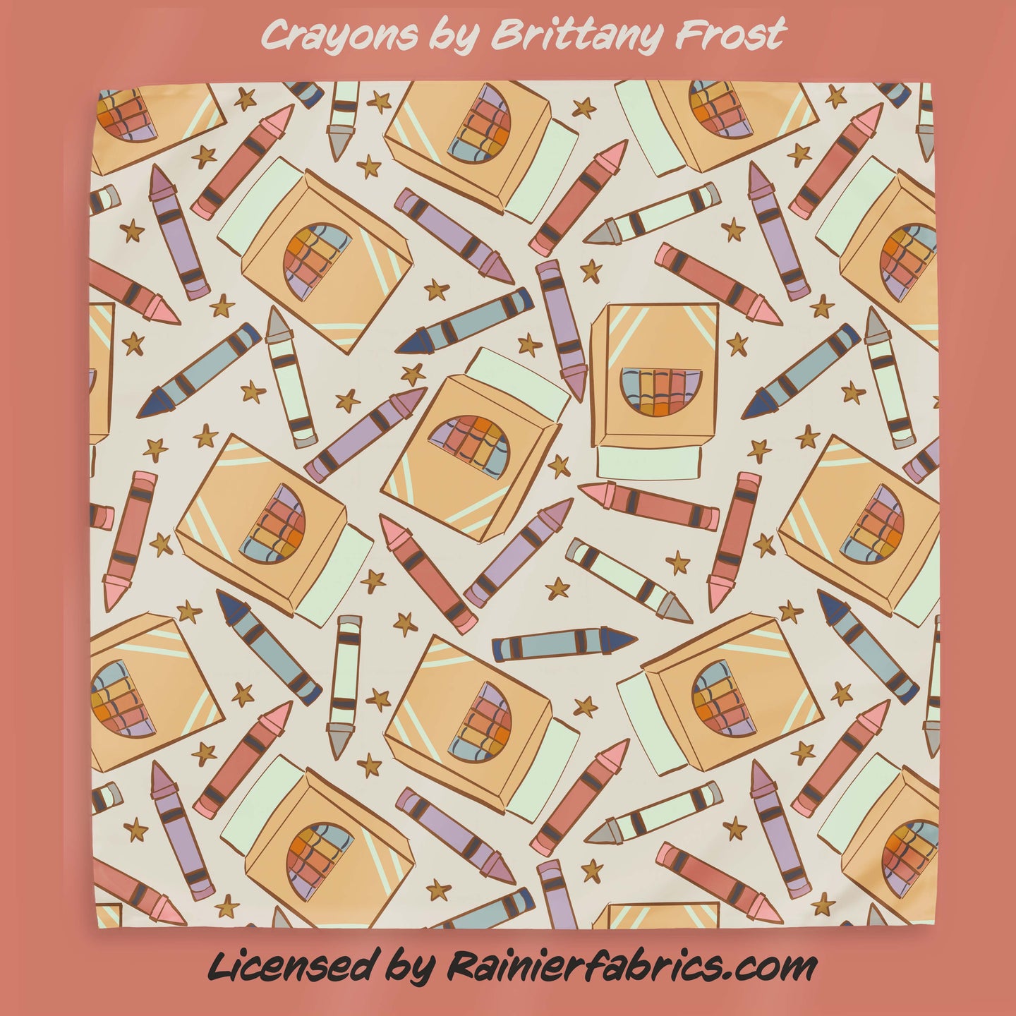 Crayons by Brittany Frost - TAT 2-5 Business Days - Order in 1/2 yard increments