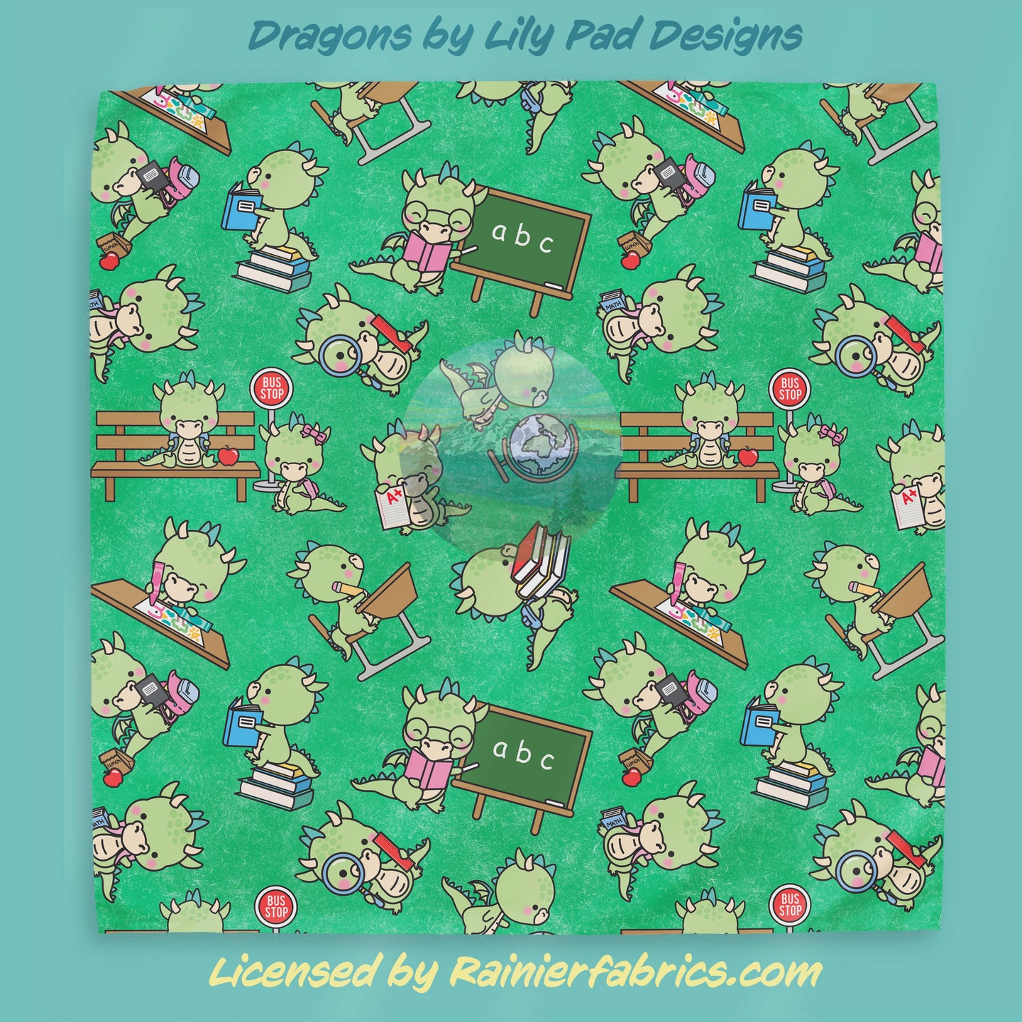 Dragons by Lylipad Designs - TAT 2-5 Business Days - Order in 1/2 yard increments
