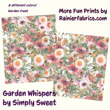 Load image into Gallery viewer, Garden Whispers by Simply Sweet - 8 Color Variations - Please order by 1/2 Yard
