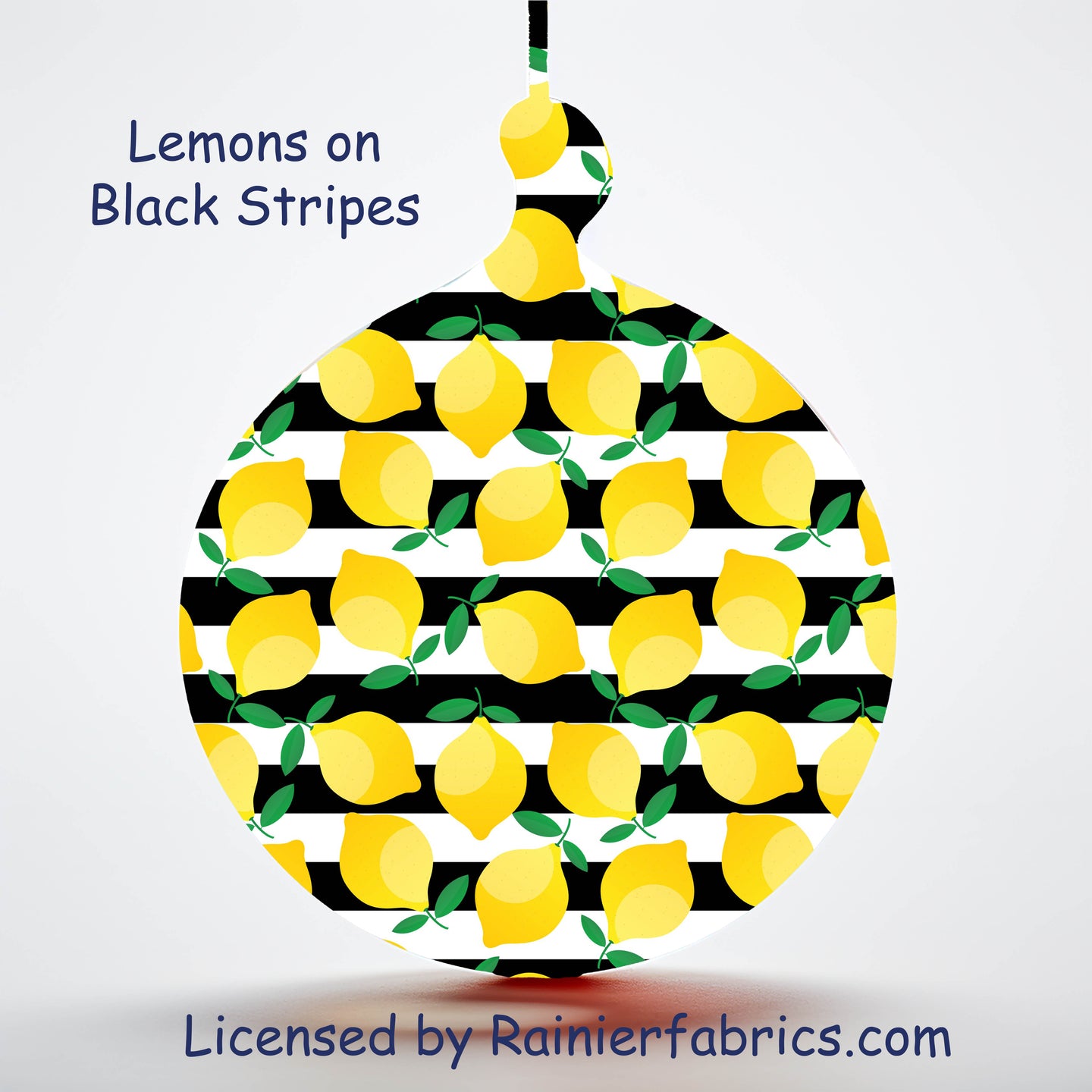 Lemons on Black Stripes