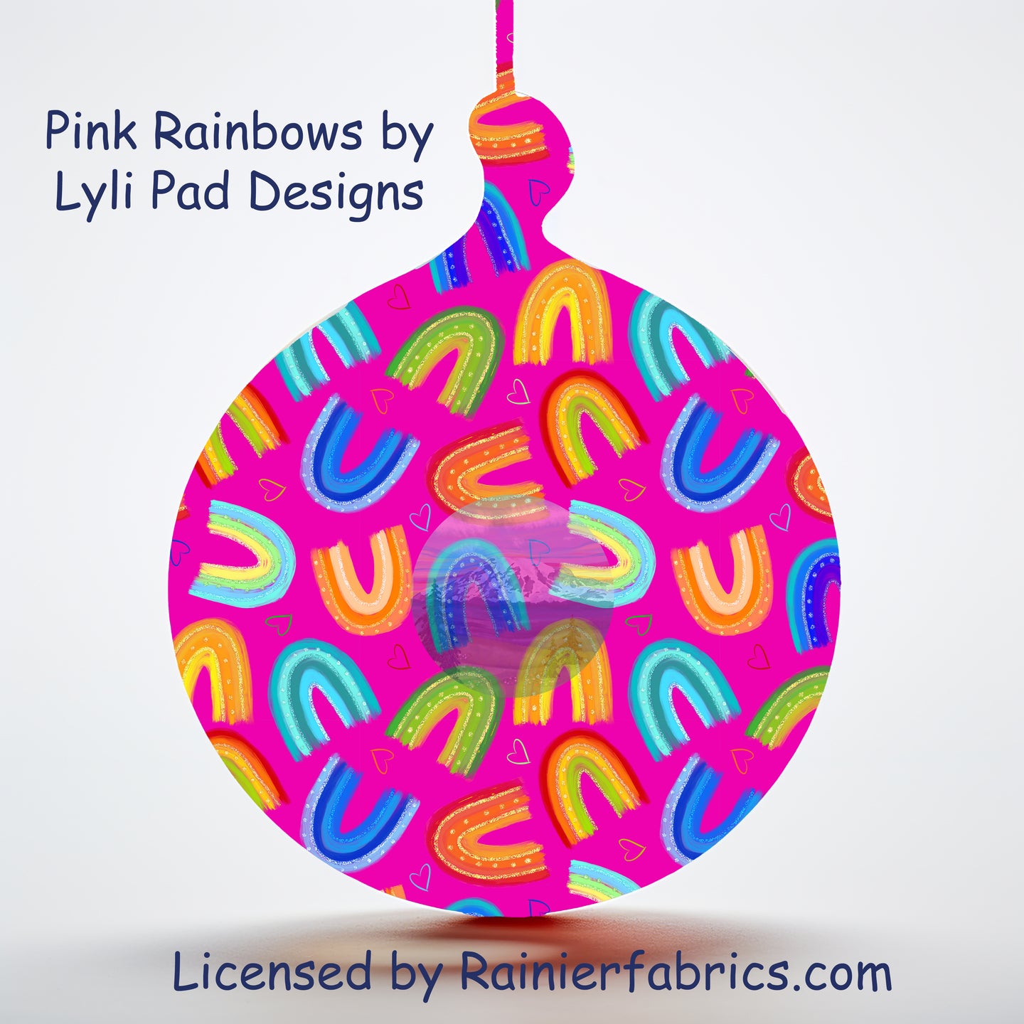 Pink Rainbows by LyliPad Designs