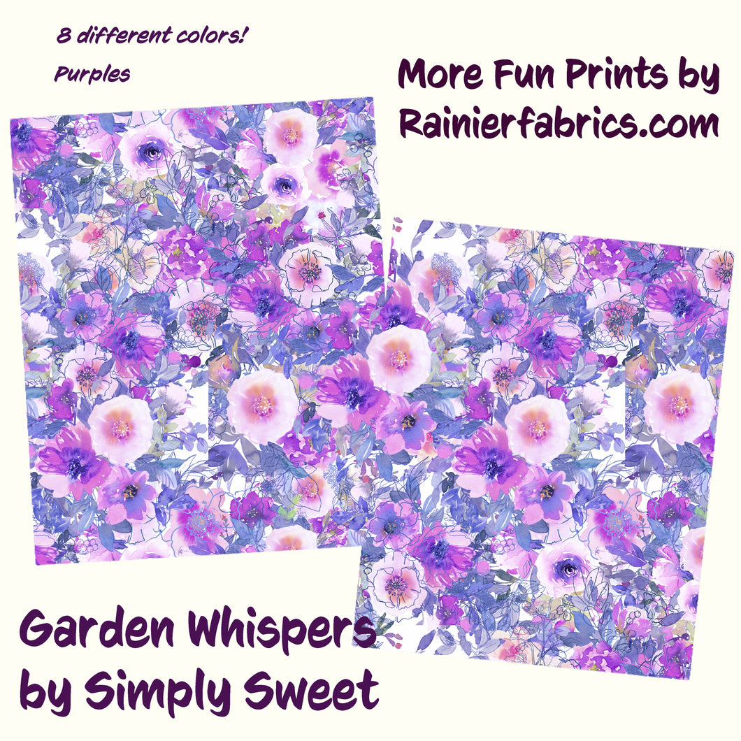 Garden Whispers by Simply Sweet - 8 Color Variations - Please order by 1/2 Yard