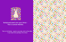 Load image into Gallery viewer, Groovy Bunny with fun panel by Raspberry Pattern - great for rapports too!
