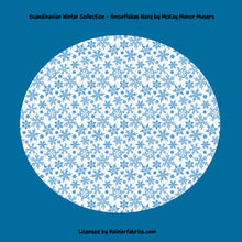 Load image into Gallery viewer, Scandinavian Winter Collection - Snowflakes by McKay Manor Musers - Please order by 1/2 Yard - All prints are continuous
