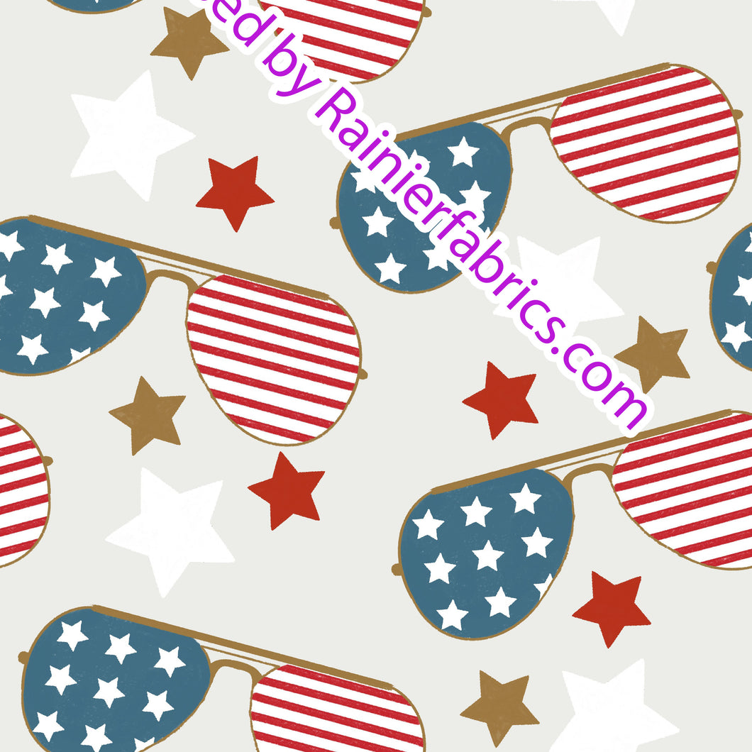 Fourth of July Patriotic Aviators - Samantha Marie Design - Order by half yard -instructions below on base fabrics