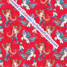 Load image into Gallery viewer, The Mermaid Collection RWB - Order by half yard -instructions below on base fabrics
