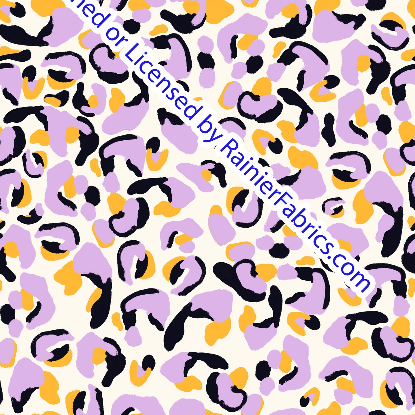 Leopard Print Purple - Samantha Marie Design - Order by half yard -instructions below on base fabrics