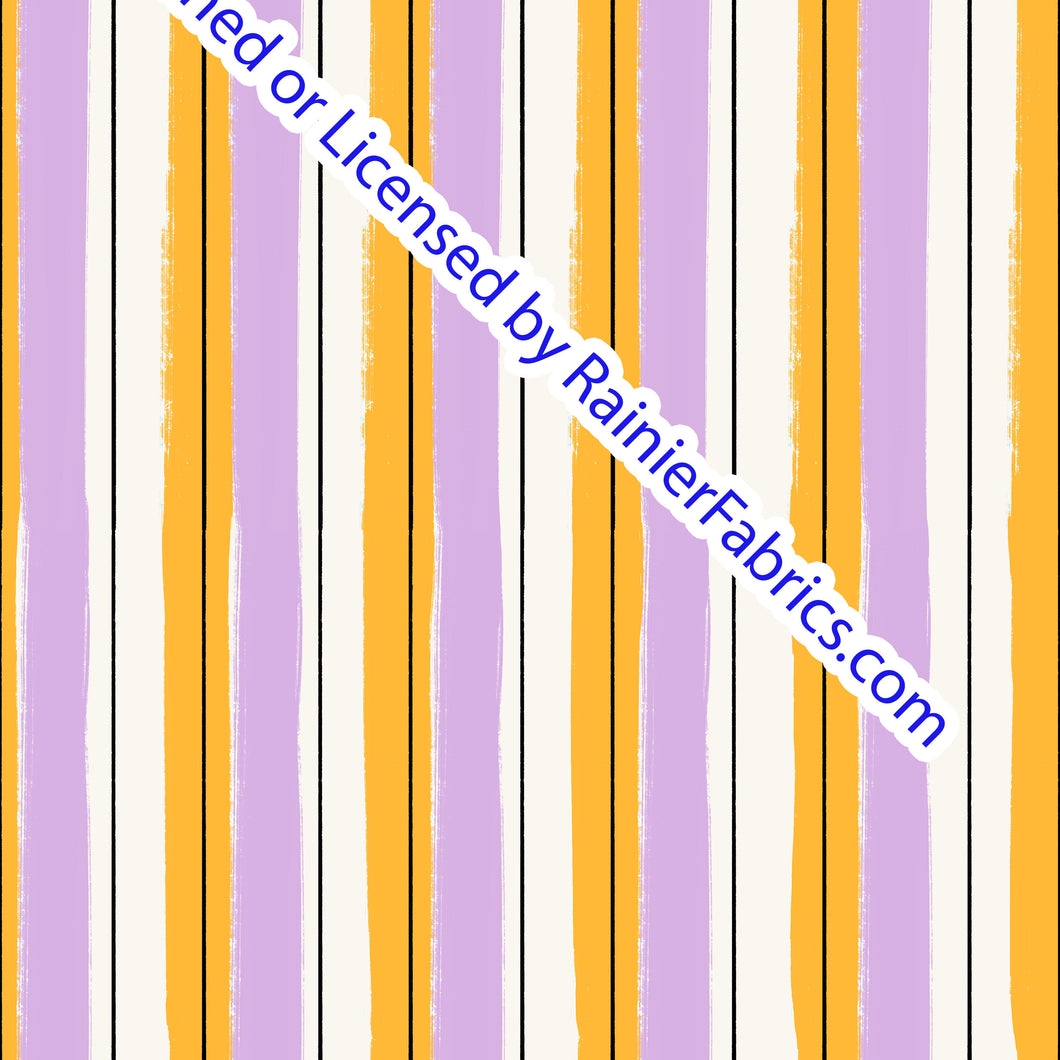 Purple and Mustard Stripes - Samantha Marie Design - Order by half yard -instructions below on base fabrics