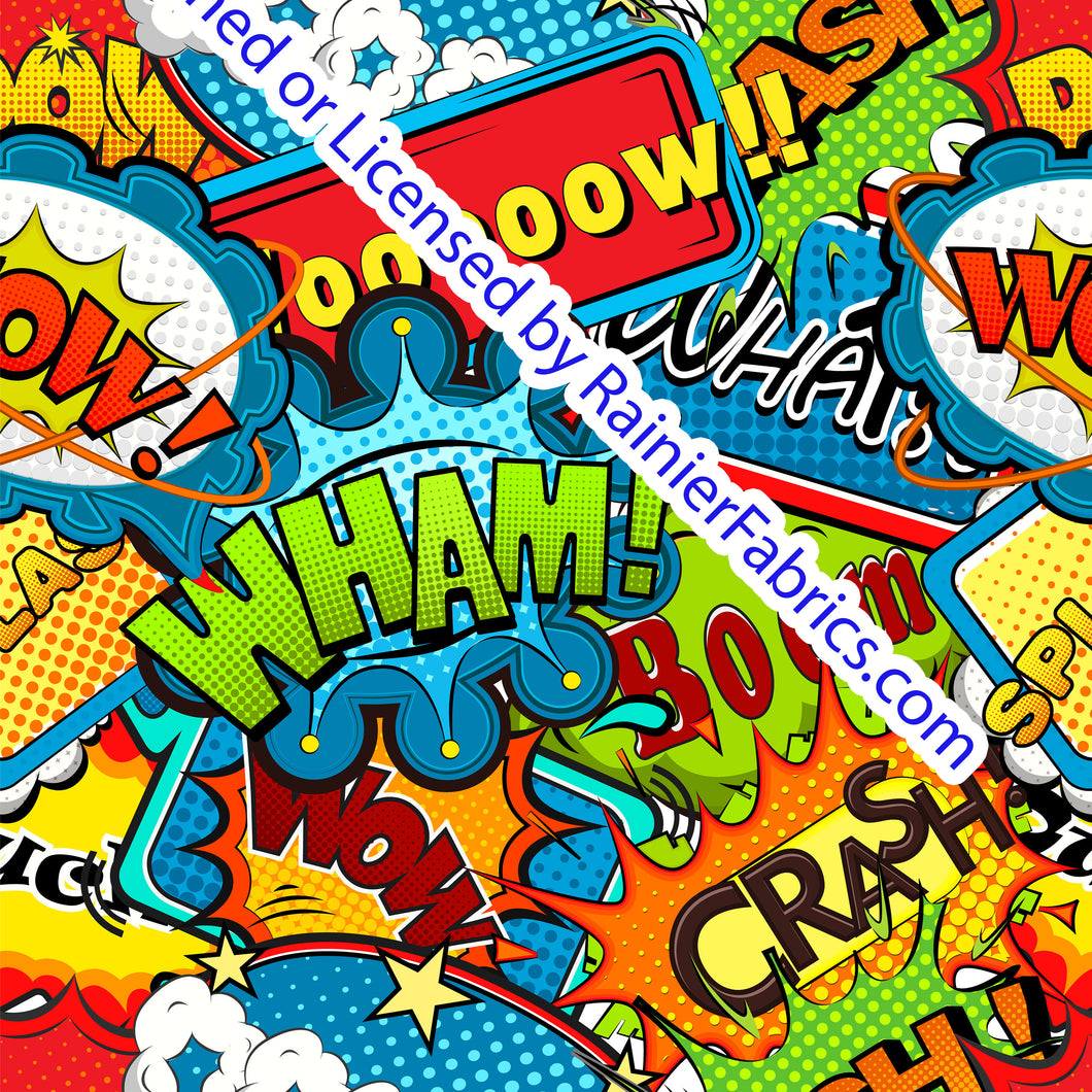 Wham Crash  - Order by half yard -instructions below on base fabrics