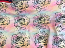 Load image into Gallery viewer, Large Roses with customizable background from Rosemary Stevenson  - 2-5 day turnaround - Order by 1/2 yard; Description of bases below
