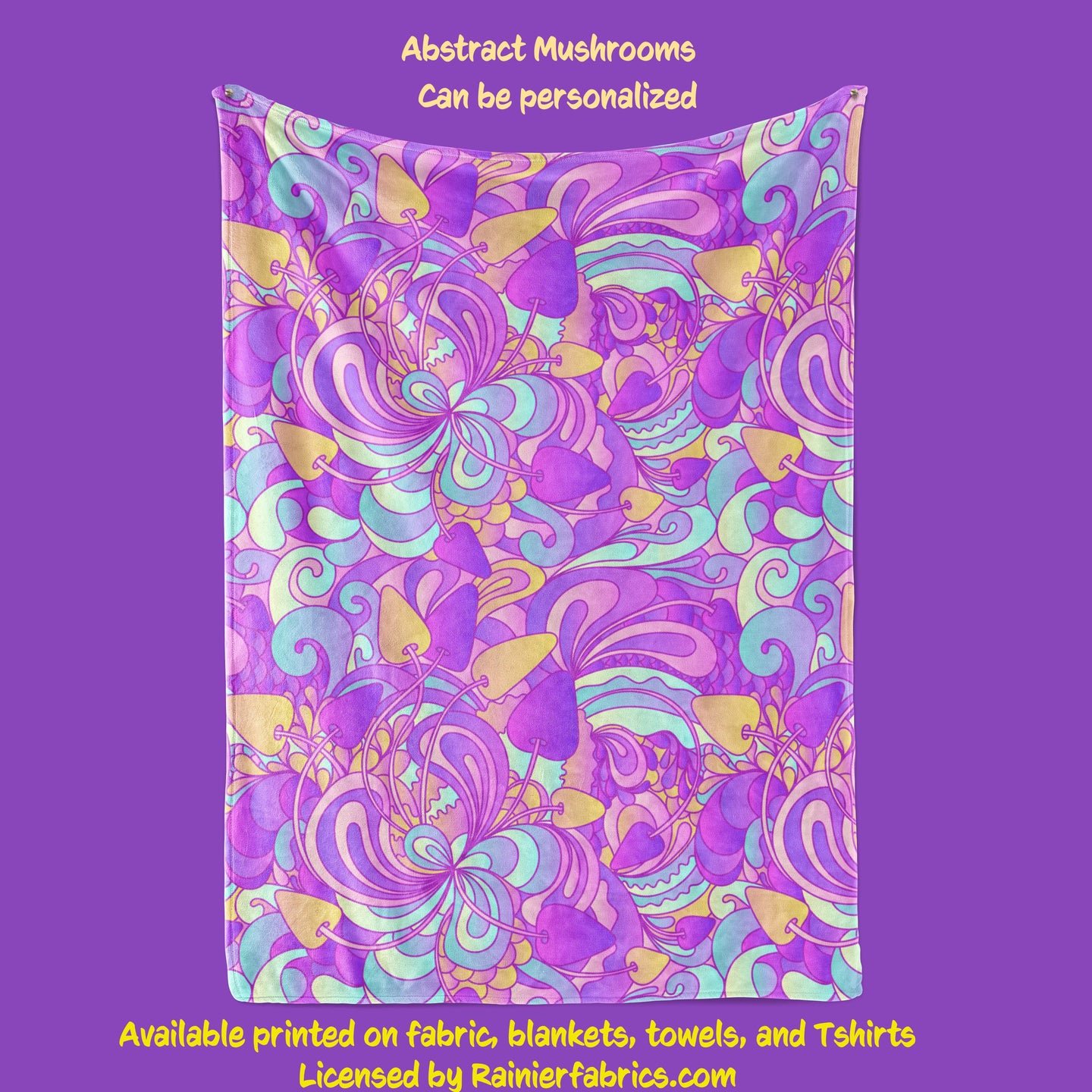 Abstract Mushroom Blanket