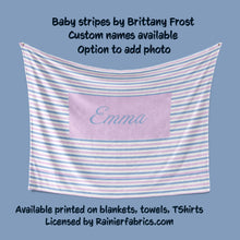 Load image into Gallery viewer, Baby Stripes by Brittany Frost Blanket
