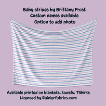 Load image into Gallery viewer, Baby Stripes by Brittany Frost Blanket
