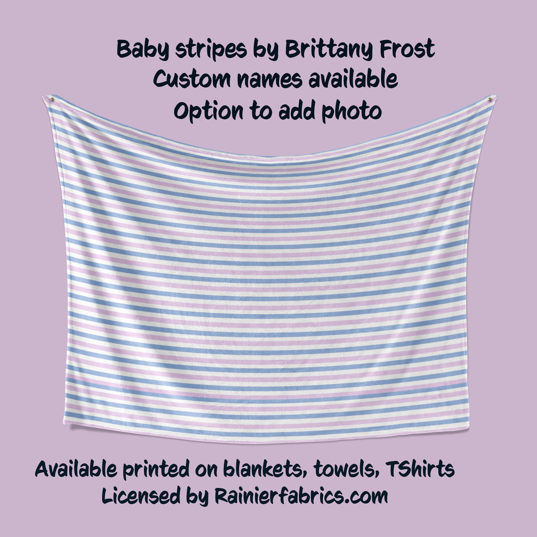 Baby Stripes by Brittany Frost Blanket