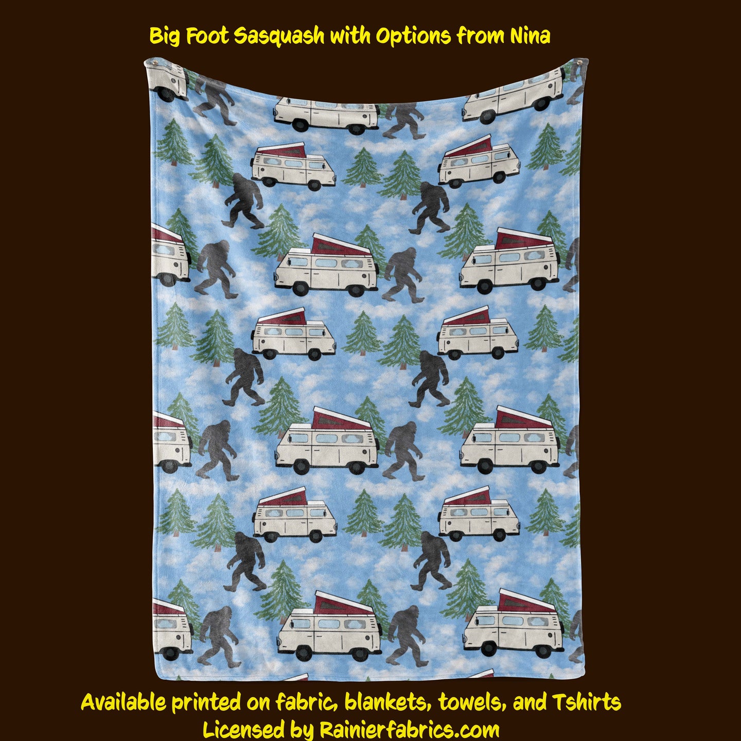 Big Foot Sasquash Camper Vans by Nina Blanket
