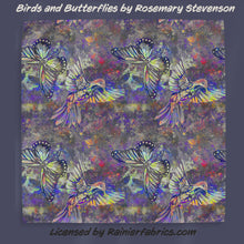 Load image into Gallery viewer, Birds and Butterflies by Rosemary Stevenson - TAT 2-5 Days (Turn around time) - Order by 1/2 yard; Description of bases below
