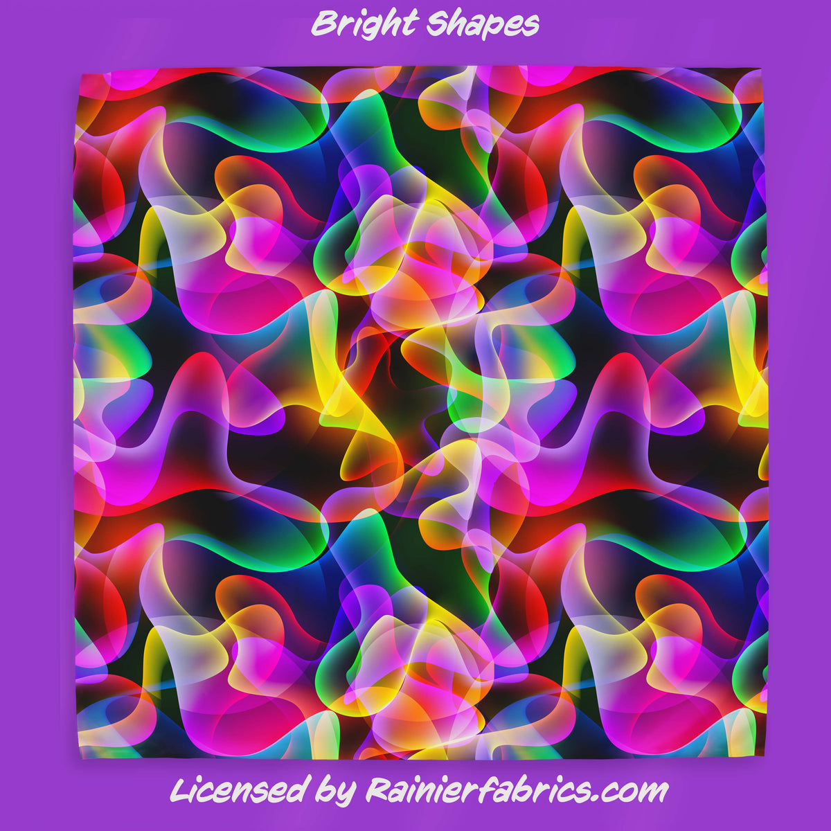Bright Shapes - 2-5 day TAT - Order by 1/2 yard; Blankets and towels a ...