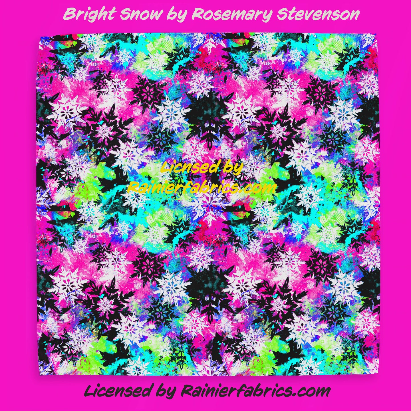 Bright Snow by Rosemary Stevenson - TAT 2-5 Days (Turn around time) - Order by 1/2 yard; Description of bases below