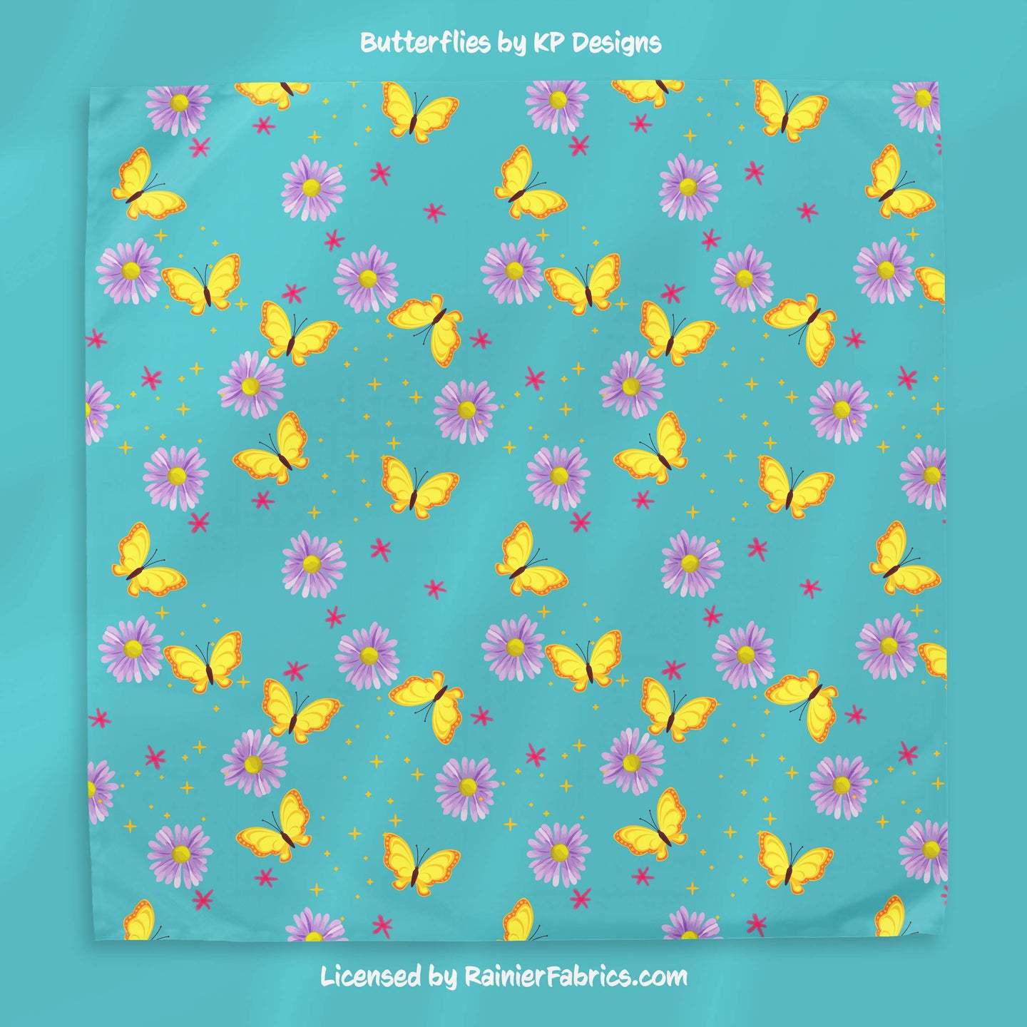 Butterflies by KP Design - 2-5 day turnaround - Order by 1/2 yard; Description of bases below