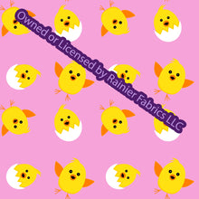 Load image into Gallery viewer, Easter Chicks with options from Nina - Order by half yard - See below for instructions on ordering and base fabrics
