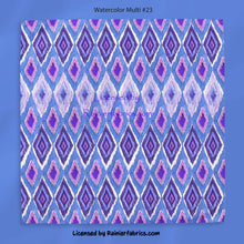 Load image into Gallery viewer, IKAT Watercolors with almost 30 variations and solids. 2-5 business days to ship - Please order by 1/2 yard; Description of bases below
