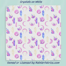 Load image into Gallery viewer, Crystals with Background Options  - 2-5 day turnaround - Order by 1/2 yard; Description of bases below
