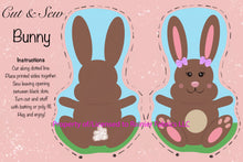 Load image into Gallery viewer, Easter Stuffies - Bunnies and Sheep - Use this link when only ordering stuffies with your fabric
