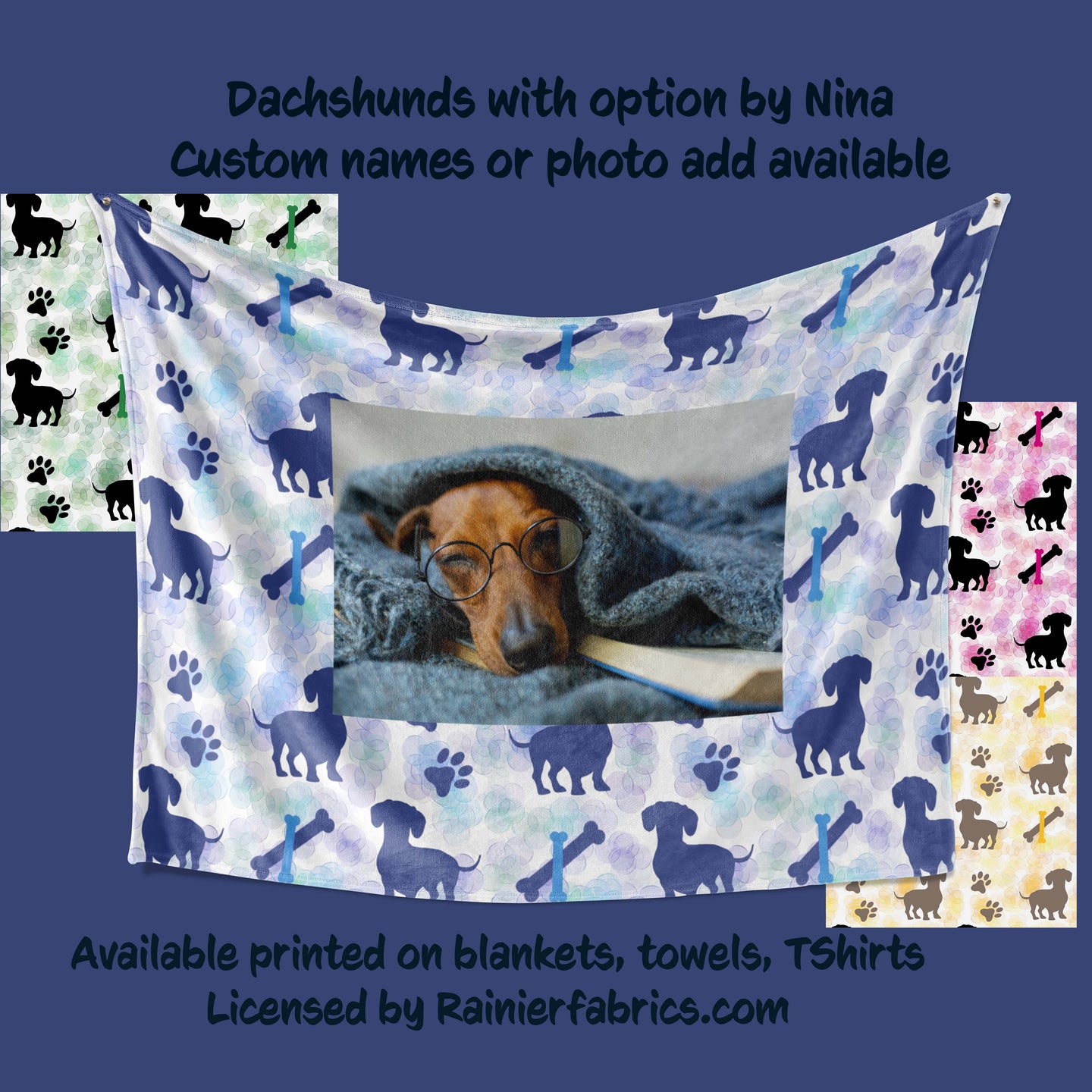 Dachshunds by Nina - Blanket