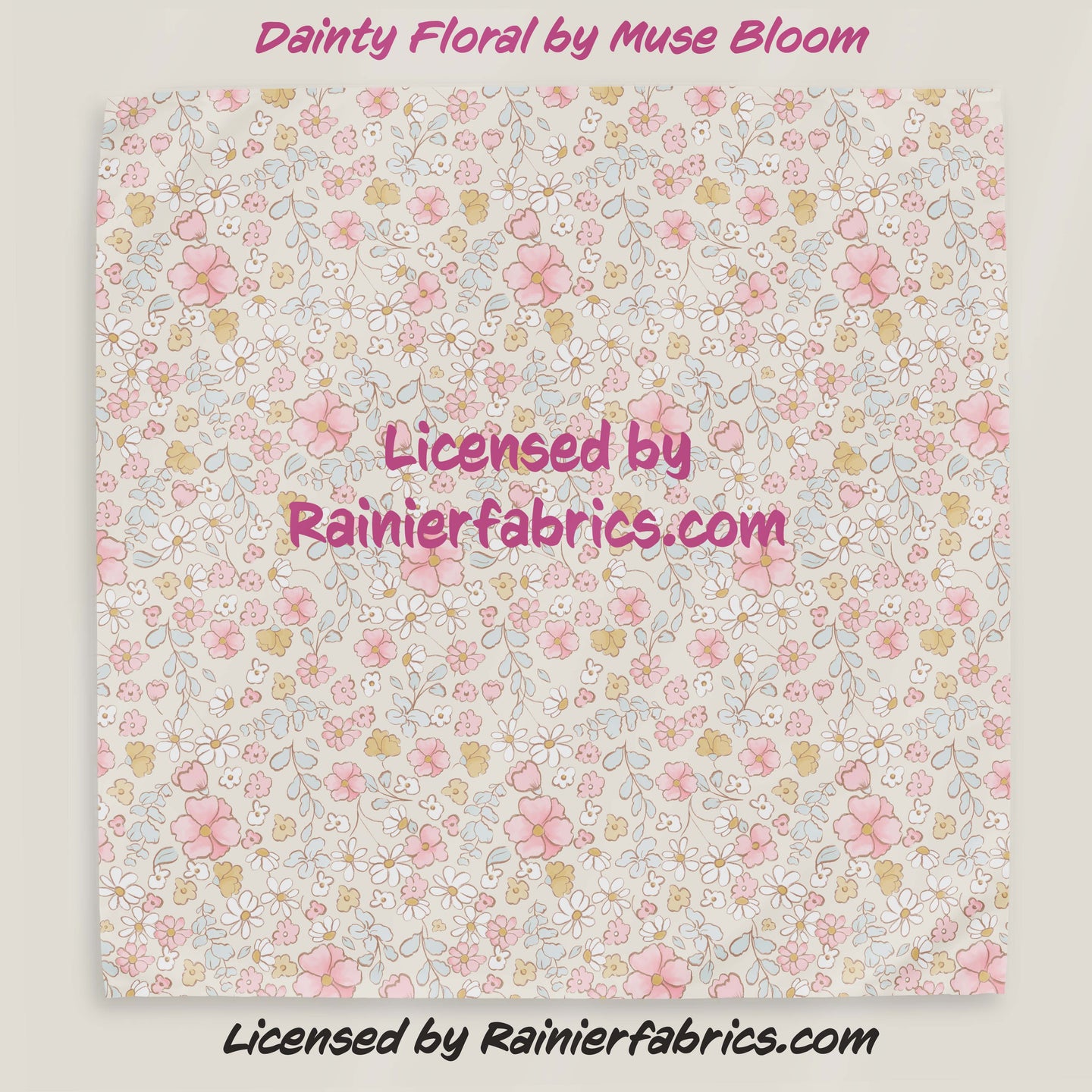 Muse Blooms Dainty Floral - 2-5 business days to ship - Order by 1/2 yard