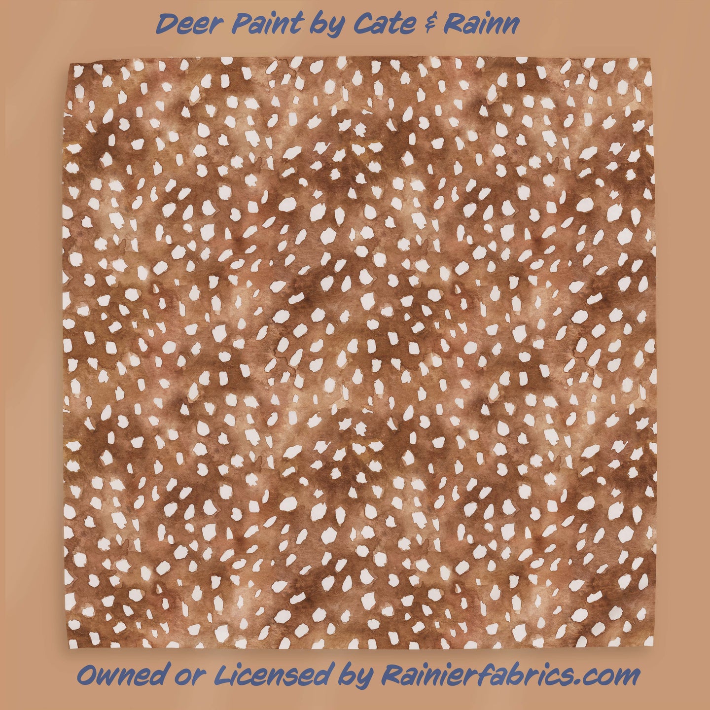 Deer Paint by Cate & Rainn  - 2-5 day turnaround - Order by 1/2 yard; Description of bases below