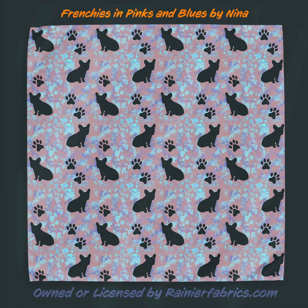 French Bulldogs Frenchies by Nina - 2-5 day turnaround - Order by 1/2 yard; Description of bases below