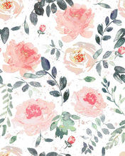 Load image into Gallery viewer, FRESH PEONIES Collection by Popologie - Order by half yard -instructions below on base fabrics
