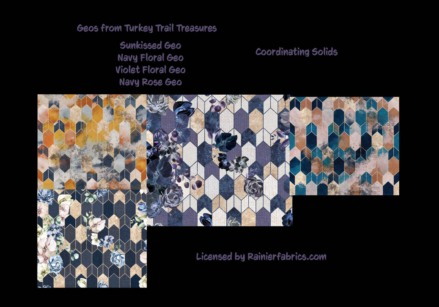 Geos from Turkey Trail Treasures - 2-5 day turnaround - Order by 1/2 yard; Description of bases below