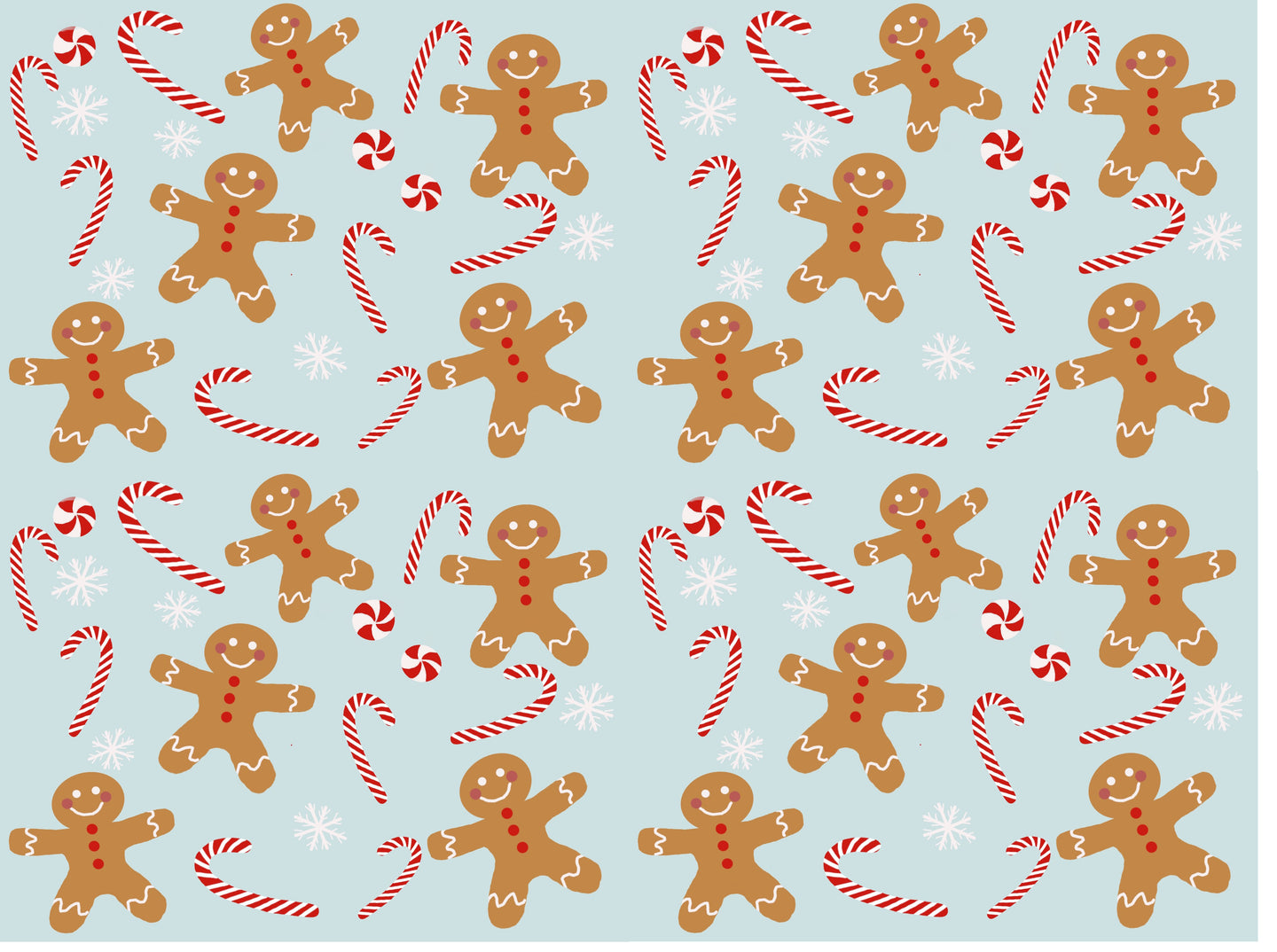 Gingerbread People 2020 - from Nina  - 2-5 day turnaround - Order by 1/2 yard; Description of bases below