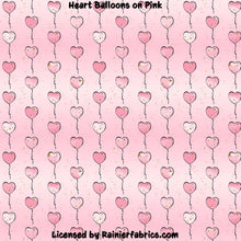 Load image into Gallery viewer, Heart Balloons with Options - 2-5 day turnaround - Order by 1/2 yard; Description of bases below
