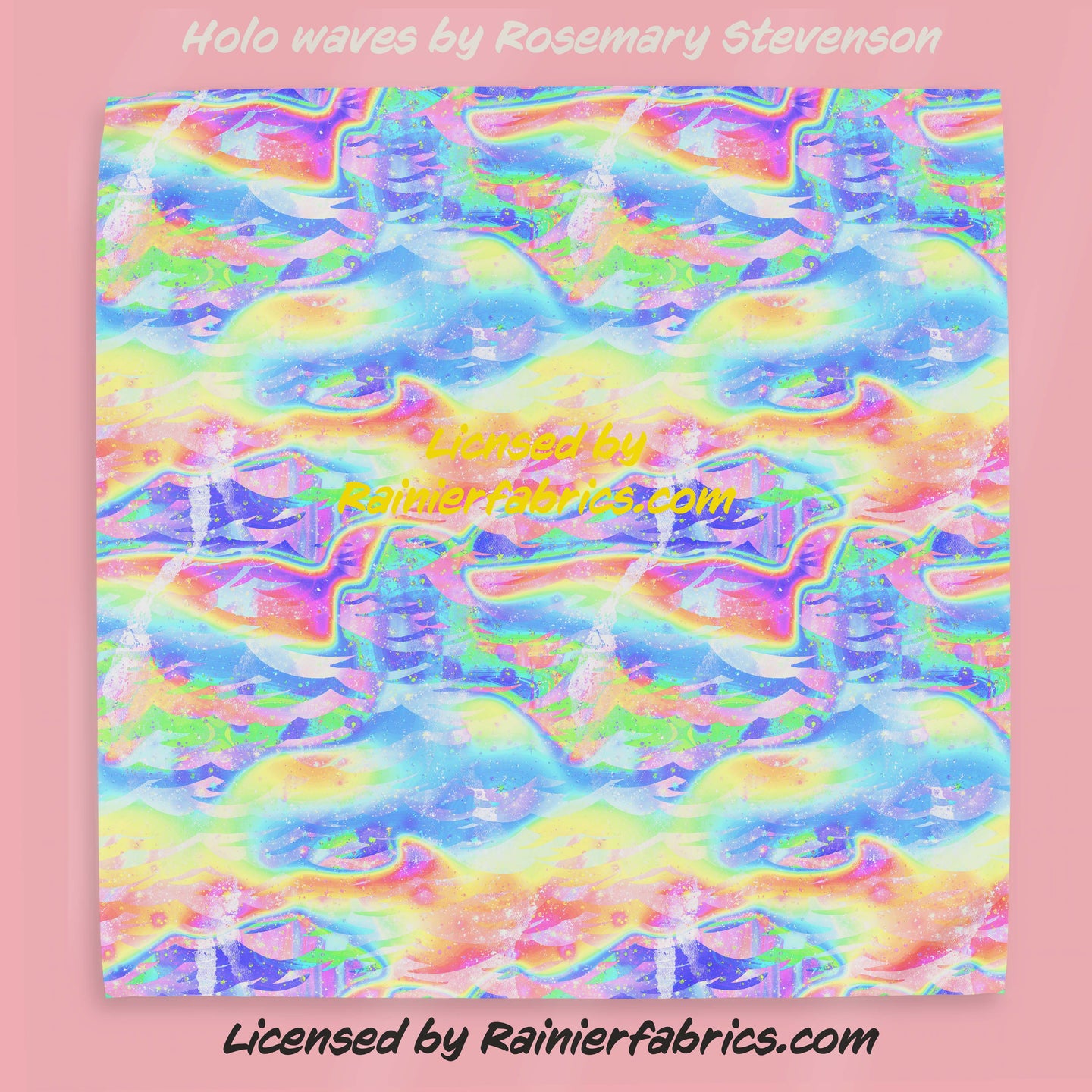 HOLO Waves by Rosemary Stevenson - TAT 2-5 Days (Turn around time) - Order by 1/2 yard; Description of bases below