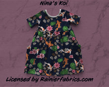Load image into Gallery viewer, Koi by Nina - Rainier Fabrics Exclusive!!! - 3-5 day TAT - Order by 1/2 yard; Blankets and towels available too
