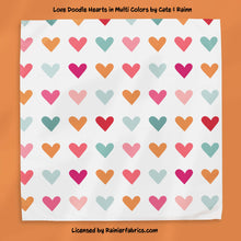 Load image into Gallery viewer, Love Doodle Collection 1 from Cate and Rainn - TAT 2-5 Days (Turn around time) - Order by 1/2 yard; Description of bases below
