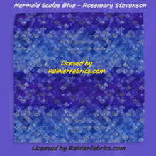 Load image into Gallery viewer, Mermaid Scales with Options by Rosemary Stevenson - TAT 2-5 Days (Turn around time) - Order by 1/2 yard; Description of bases below
