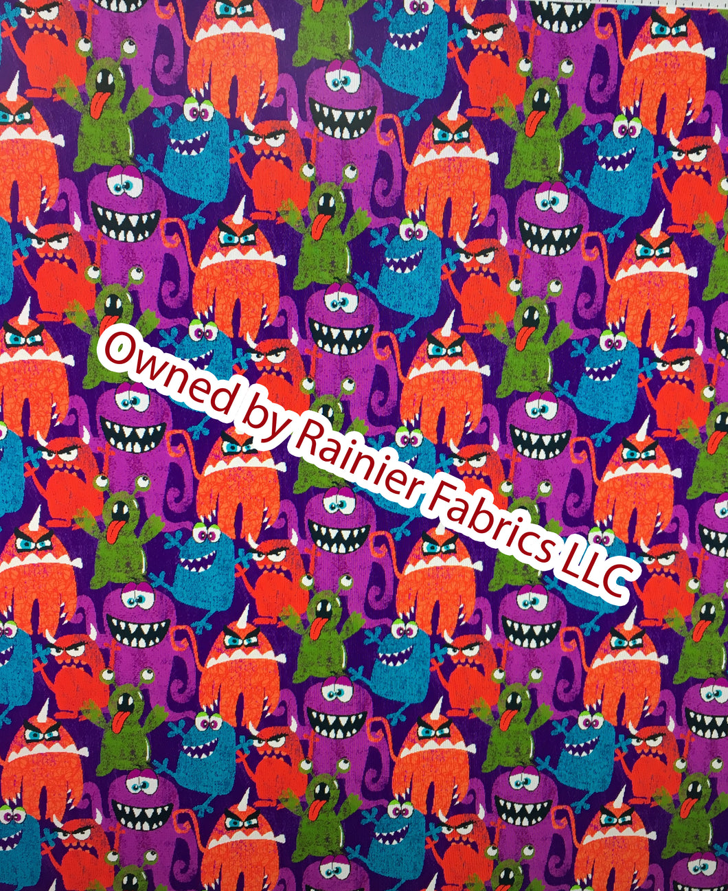 Monster Mash and solids - Rainier Fabrics exclusive!   - Order by half yard - See below for instructions on ordering and base fabrics