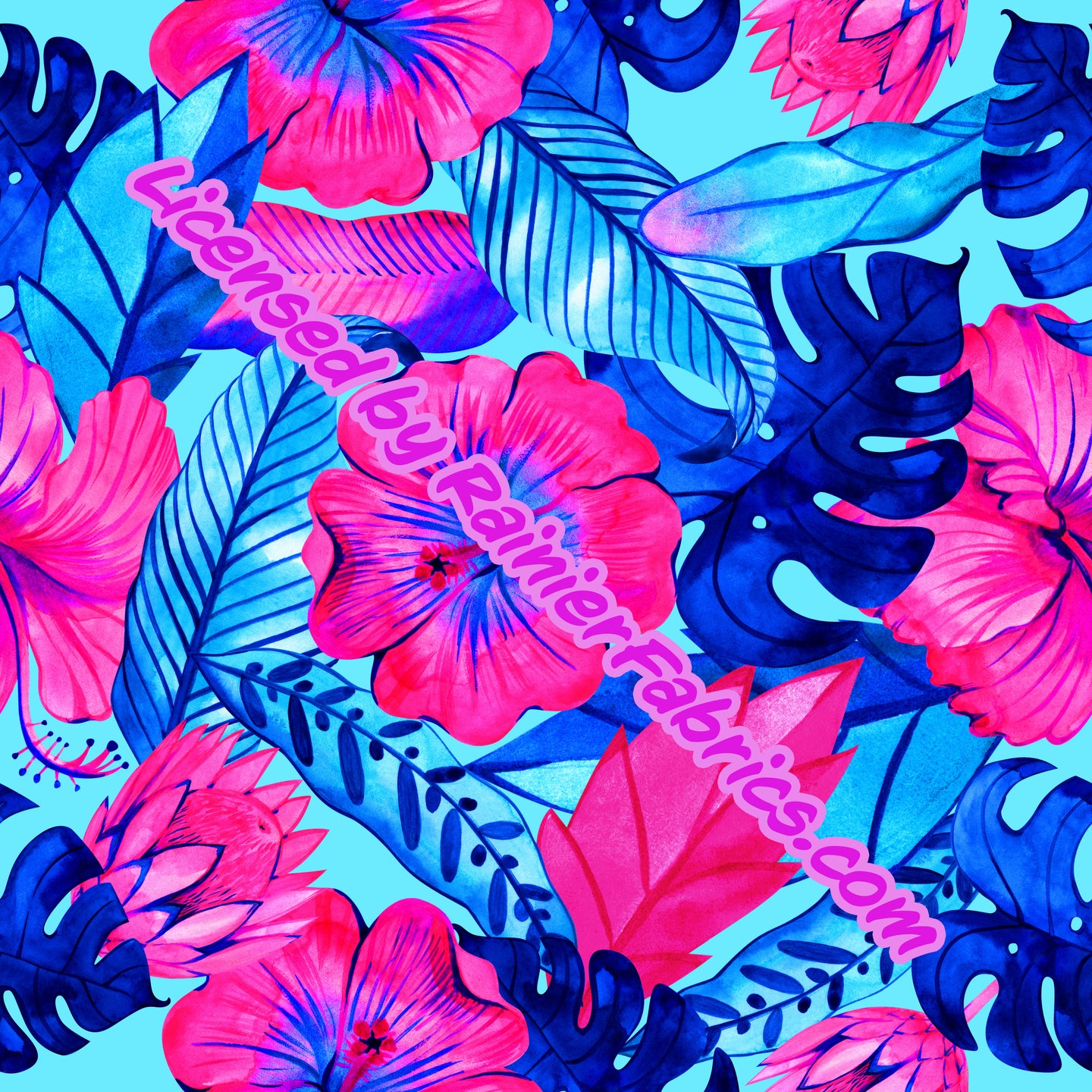 Neon Floral - 2-5 day turnaround - Order by 1/2 yard; Description of bases below